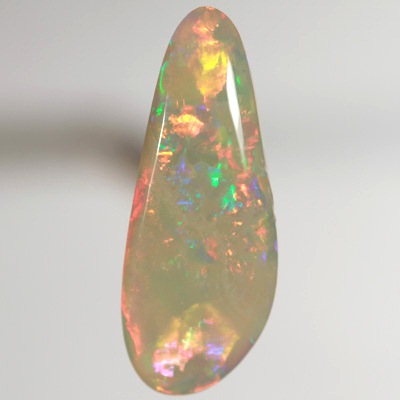 SOLID SEMI BLACK OPAL Sparkling bright red rolling flashes always